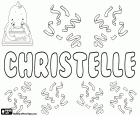 Christelle, variante francesa de Christine, Cristina. Nombre de origen latino, derivado de Christinus, su significado es seguidor de Cristo