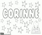 Corinne, nombre de origen griego. Derivado de Korinna, diminutivo del nombre griego Kore. Su significado es jovencita