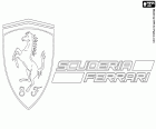 Emblema del equipo de carreras italiano de Fórmula 1 Ferrari