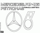 Logo de Mercedes AMG Petronas F1 Team, escudería de Fórmula 1