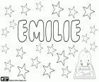 Emilie, nombre femenino en muchos idiomas. Emilie, nombre de origen latino, derivado de Aemilia