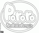 El logo original en inglés de Pororo El Pequeño Pingüino