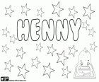 Henny, nombre neerlandés, forma femenina de Hendrik. Henny, nombre nórdico para niña, variante de Henna. Henny, nombre diminutivo utilizado tanto para niña como para niño