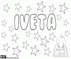 Iveta, nombre para niña. Iveta, diminutivo de Iva, variante de Ivette