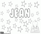 Jean, nombre inglés para niña. Jean, variante de Jane, forma femenina en inglés de Juan, John