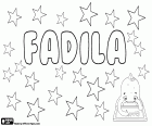 Fadila, nombre de origen árabe. Fadila, variante de Fasheela y Fazila. Es el femenino de Fadil, su significado es virtuoso