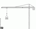 Una grúa torre es una grúa con una estructura metálica desmontable que se utiliza para el transporte de materiales durante los trabajos de construcción de los edificios