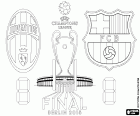 Juventus vs Barcelona. Final UEFA Champions League 2014-2015. Olympiastadion, Estadio Olímpico de Berlín, Alemania, 6 de junio de 2015
