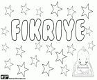 Fikriye, nombre turco. Proviene del nombre árabe Fikriyya. Femenino de Fikri que significa intelectual