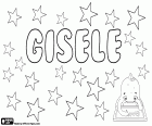 Gisele, nombre para niña de origen germánico. Gisele, variante de Giselle y Gisela