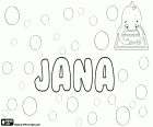 Jana, nombre para niña en muchas lenguas y con diversos orígenes. Jana, nombre abreviado que corresponde a Johanna. Jana, nombre catalán y occitano, nombre femenino de Juan. Jana, variante de Diana, la diosa romana. Jana, variantes de nombre indio y 