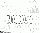 Nancy, nombre femenino de origen inglés. Su origen fue como diminutivo de nombres como Anne y Ann