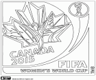 Logo de la Copa Mundial Femenina de Fútbol FIFA de 2015. El campeonato se juega en Canadá entre el 6 de junio y el 5 de julio de 2015