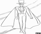 El héroe Tuxedo Mask, Mamoru Chiba, el elegante caballero enmascarado de Sailor Moon