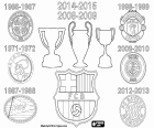 El FC Barcelona ha sido el primer equipo europeo en conseguir por segunda vez el triplete, los tres títulos más importantes de la temporada, la liga, la copa y la champions, en las temporadas 2008-2009 y 2014-2015. Otros seis equipos europeos han conseguido los tres títulos principales en una misma temporada: Celtic de Glasgow en 1966-1967, Ajax de Amsterdam en 1971-1972, PSV Eindhoven en 1987-1988, Manchester United en 1998-1999, Inter de Milán en 2009-2010 y Bayern de Múnich en 2012-2013