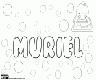 Muriel, nombre femenino de origen céltico en inglés. Las variantes de Muriel son Muireall en gaélico escocés y Muirgheal en irlandés