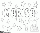 Marisa, nombre para niña con varios orígenes. Marisa, nombre en inglés, español, portugués e italiano. Marisa y Marissa, nombre de origen latino, derivado de Maris que significa "del mar". Marisa también se utiliza como variantes de nombres compuestos como Maria Isabel o Maria Luisa