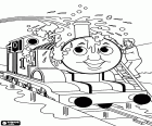 Thomas la locomotora de vapor está muy feliz cuando es el día de la limpieza pues después él tiene un aspecto mucho más brillante