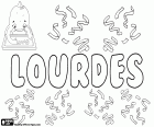 Lourdes, nombre para niña de origen francés. Lourdes, nombre que proviene de la Nuestra Señora de Lourdes
