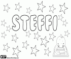 Steffi, variante de Steffie. Ambos son diminutivos de Stefanie o Stephanie, nombres en alemán 