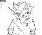 Axel Blaze es el delantero legendario, el mejor jugador del equipo del Instituto Raimon. Inazuma Eleven, Super Once