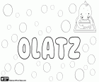 Olatz, nombre para niña de origen vasco. Nombre que proviene de una ermita dedicada a Nuestra Señora de Olatz en Azpeitia, Guipúzcoa, Euskadi
