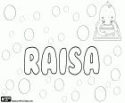 Raisa, nombre femenino con diferentes orígenes y significados. Raisa, variante de Raissa, nombre ruso para mujer. Raisa, nombre femenino de origen hebreo y yiddish o judeoalemán que significa rosa, la flor. Raisa, nombre de origen árabe, forma femenina de Rais que significa el líder