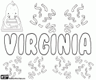 Virginia, nombre femenino de origen latino, derivado de Virginius. Virginia o Verginia, personaje de la mitología romana