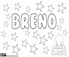 Breno, nombre para niño en portugués, nombre derivado de Brennus