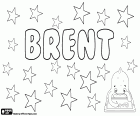 Brent, nombre masculino de origen inglés. Brent, también se utiliza como diminutivo de Brenton. Brent, un apellido inglés con varios posibles orígenes