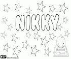 Nikky, nombre utilizado como diminutivo del nombre femenino Nicole y también para el nombre para niño Nicholas