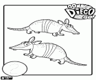 Los dos armadillos de Diego para poder aprender el número 2