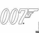 El logo del agente secreto más famoso del mundo del cine, el agente 007, James Bond. James Bond es un personaje de ficción creado por el escritor inglés Ian Fleming en 1952