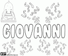 Giovanni, nombre para niño en italiano que corresponde a Juan, nombre derivado del nombre hebreo Yahweh