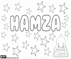 Hamza, variante de Hamzah, nombre masculino de origen árabe utilizado en el mundo musulmán