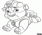 El perro encargado de la construcción es un bulldog llamado Rubble. PAW Patrol