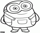 Bob, el pequeño minion que forma parte de la expedición en busca de un nuevo maestro. Bob, un personaje de la película Los Minions