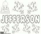 Jefferson, nombre masculino de origen inglés proviene del mismo apellido que significa el hijo de Jeffrey 