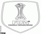 El escudo en la camiseta del vencedor, club o selección nacional. Emblema del campeón Mundial de la FIFA hasta la siguiente edición del campeonato mundial. FIFA World Champions
