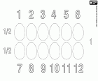 Aprender a contar huevos, una docena son doce huevos. La docena, el sistema duodecimal existe desde las civilizaciones más antiguas. Doce son los cambios de las fases lunares en un año, los meses del año, los signos zodiacales, los animales de la astrología china