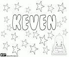 Keven, nombre para niño de origen gaélico. Keven es una variante de Kevin, otras variantes son Kevyn y Kevan