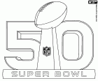 El logo de la edición número cincuenta de la Super Bowl. Se trata de la Super Bowl 2016 que se disputará en el Levi's Stadium de la Bahía de San Francisco