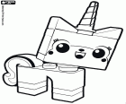Unikitty es una gatita con un cuerno de unicornio, personaje de la película de Lego