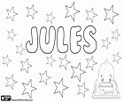 Jules, nombre francés para niño, nombre de origen latino derivado de Iulius. Jules también se utiliza como diminutivo de Julian y Julia,  nombres masculino y femenino respectivamente, variantes del nombre en inglés Julius