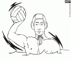 El waterpolo es un deporte olímpico. El torneo olímpico masculino se disputa desde París 1900. El torneo olímpico femenino se disputa desde Sidney 2000. Un jugador de waterpolo con el balón en la mano
