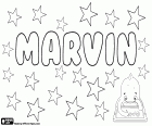 Marvin, nombre de origen galés para niño, derivado de Mervyn. Otras variantes son Mervin y Merwin