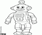 Un divertido robot extraterrestre, un personaje que forma parte del mundo de la fantasía