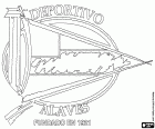 Logo del Deportivo Alavés, club de fútbol fundado en 1921 con sede en Vitoria-Gasteiz, Álava