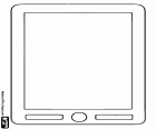 Una tableta en posición vertical. Una tableta o una tablet es una computadora portátil con una pantalla táctil. Existen gran variedad de modelos, formatos y tamaños de tabletas