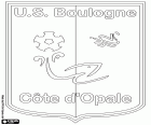 Emblema de Union Sportive de Boulogne Côte d'Opale, club de fútbol de Boulogne-sur-Mer, ciudad del Paso de Calais en el norte de Francia